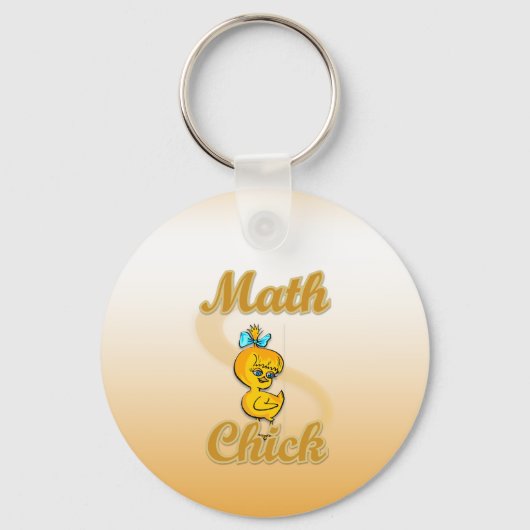 Wiskunde Chick Sleutelhanger (Voorkant)