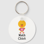 Wiskunde Chick Sleutelhanger (Voorkant)