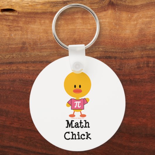 Wiskunde Chick Sleutelhanger (Voorkant)