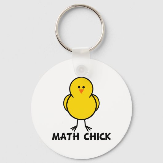 Wiskunde Chick Sleutelhanger (Voorkant)