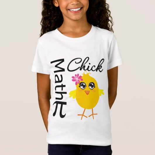 Wiskunde Chick T-shirt (Voorkant)