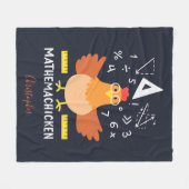 Wiskunde Chicken Gag Funny Mathemachicken Fleece Deken (Voorkant (Horizontaal))