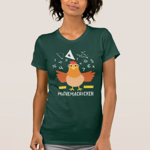 Wiskunde Chicken Gag Funny Mathemachicken T-shirt