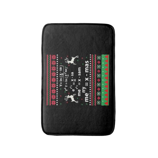 WISKUNDE CHRISTMAS BADMAT (Voorkant Verticaal)