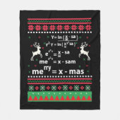 WISKUNDE CHRISTMAS FLEECE DEKEN (Voorkant)