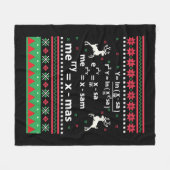 WISKUNDE CHRISTMAS FLEECE DEKEN (Voorkant (Horizontaal))