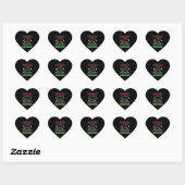 WISKUNDE CHRISTMAS HART STICKER (Vel)