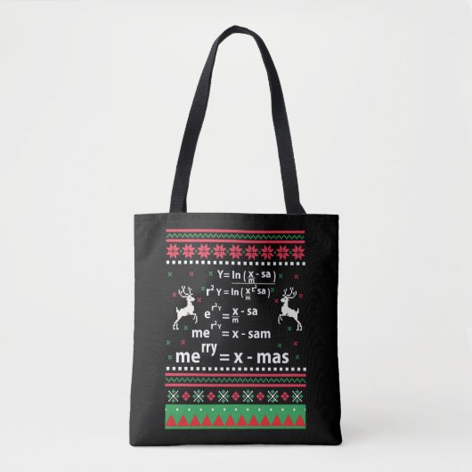 WISKUNDE CHRISTMAS TOTE BAG (Voorkant)