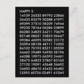 Wiskunde Cijfers 3.14 Grappig Happy Pi Day Briefkaart (Voorkant)