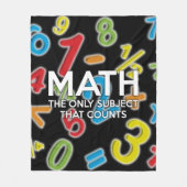 Wiskunde citaat Cool Modern Grappig Gezegde Fleece Deken (Voorkant)