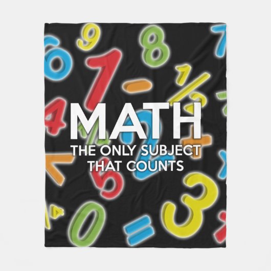 Wiskunde citaat Cool Modern Grappig Gezegde Fleece Deken (Voorkant)
