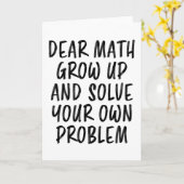 Wiskunde citaat Funny Geek leraar nerd student cad Kaart (Gele Bloem)