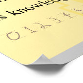 Wiskunde citaat van Plato Poster (Hoek)