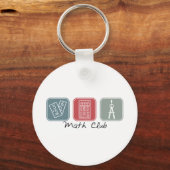 Wiskunde Club (Squares) Sleutelhanger (Voorkant)