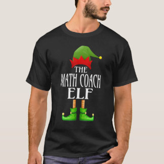 Wiskunde Coach Elf Xmas Funny Family Matching Grou T-shirt