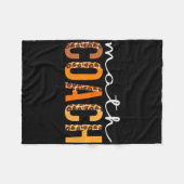 Wiskunde Coach Leopard Squad Schattige Herfst Herf Fleece Deken (Voorkant (Horizontaal))