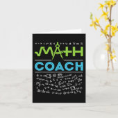 Wiskunde Coach Leraar Waardering Terug naar School Kaart (Gele Bloem)