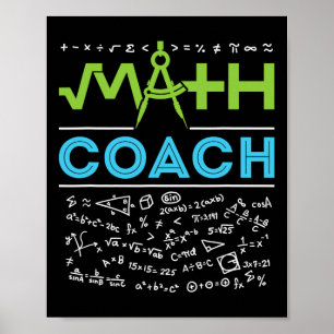Wiskunde Coach Leraar Waardering Terug naar School Poster
