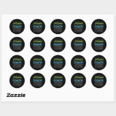 Wiskunde Coach Mathematics Tutor Ronde Sticker (Vel)