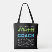 Wiskunde Coach Mathematics Tutor Tote Bag (Achterkant)