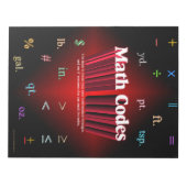 Wiskunde Codes Notitieblok (Voorkant)