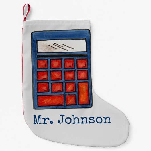 Wiskunde curator lerarenopleiding kleine kerstsok (Voorkant)