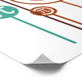 Wiskunde Daisies Poster (Hoek)