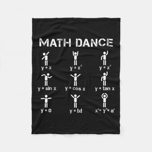 Wiskunde Dans Algebraïsche Functies Grappig Leraar Fleece Deken (Voorkant)