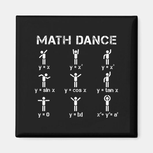Wiskunde Dans Algebraïsche Functies Grappig Leraar Magneet (Voorkant)