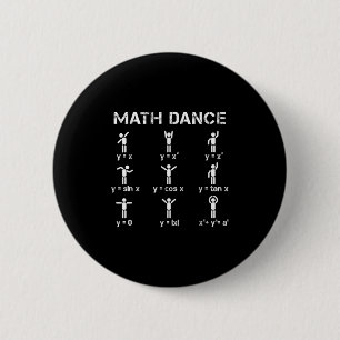 Wiskunde Dans Algebraïsche Functies Grappig Leraar Ronde Button 5,7 Cm