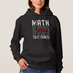 Wiskunde de enige onderwerp dat telt wiskundeleraa hoodie