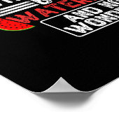 Wiskunde de enige plaats waar mensen 69 watermeloe poster (Hoek)