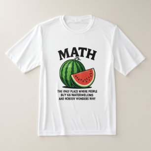 Wiskunde de enige plek waar mensen 66 watermeloene t-shirt
