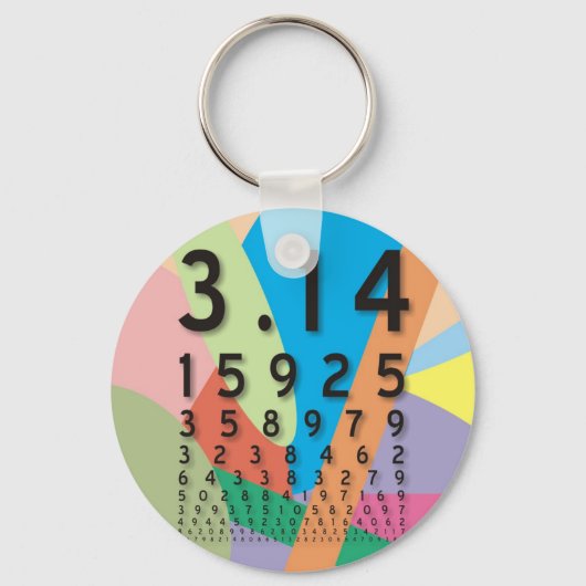 Wiskunde: de kleurrijke wiskundige constante van P Sleutelhanger (Voorkant)