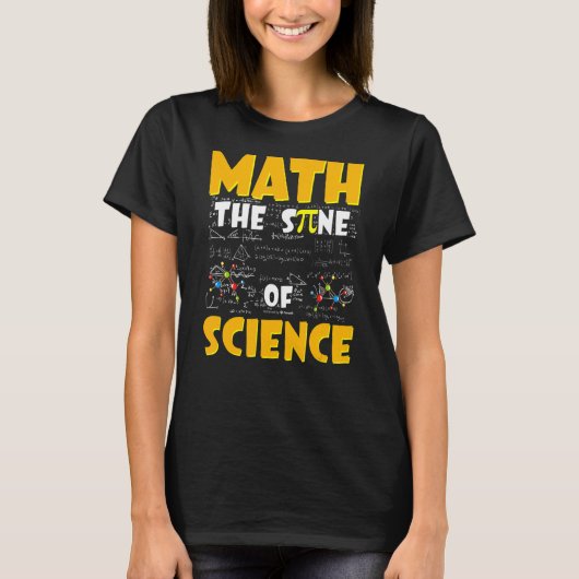 Wiskunde De sinus van de Wiskunde docent T-shirt (Voorkant)