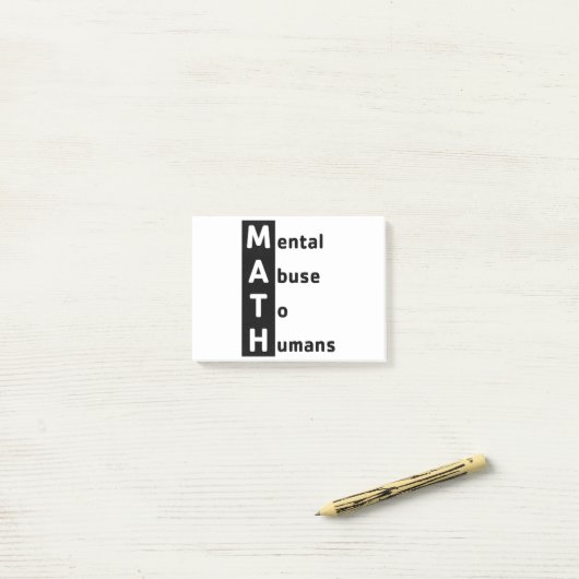 Wiskunde Definitie Post-it® Notes (Op bureau)