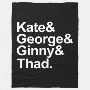 Wiskunde Detectives - Kate, George, Ginny en Thad Fleece Deken