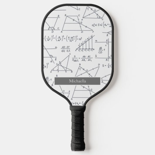 Wiskunde Diagrammen Patroonscholen Gebeurtenis Pickleball Paddle (Voorkant)