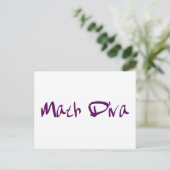 Wiskunde Diva Briefkaart (Staand voorkant)