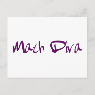 Wiskunde Diva Briefkaart