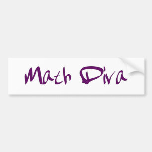 Wiskunde Diva Bumpersticker