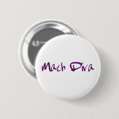 Wiskunde Diva Ronde Button 5,7 Cm (Voorkant /achterkant)
