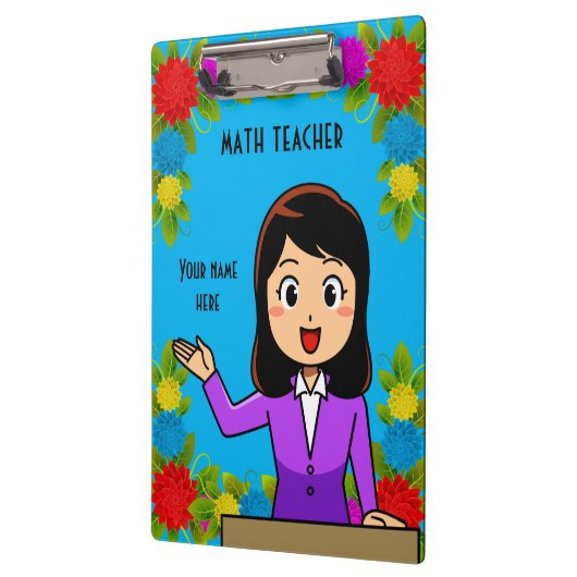 Wiskunde docent - Aangepast klembord (Links)