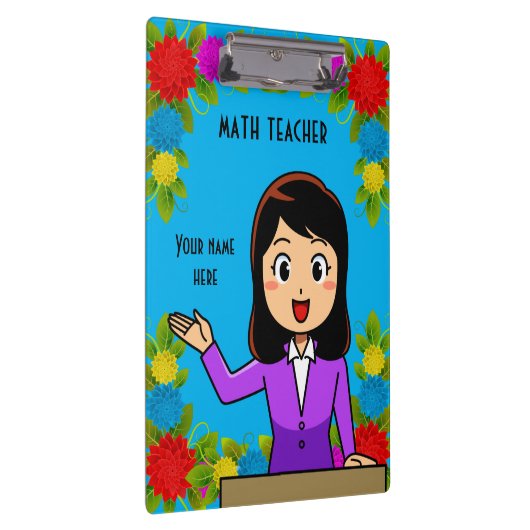 Wiskunde docent - Aangepast klembord (Rechts)