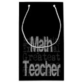 Wiskunde docent-extraordinaire klein cadeauzakje (Achterkant)