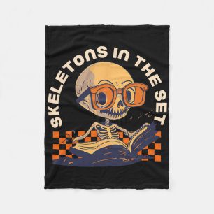 Wiskunde docent Halloween kostuum Herfst pompoen g Fleece Deken