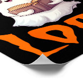 Wiskunde docent Halloween kostuum Herfst pompoen g Poster (Hoek)