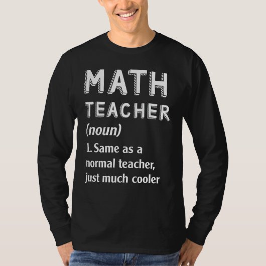Wiskunde docent hetzelfde als normale leraar veel  t-shirt (Voorkant)