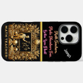 Wiskunde docent inspireert in kleurrijk klaslokaal Case-Mate iPhone case (Achterkant (horizontaal))