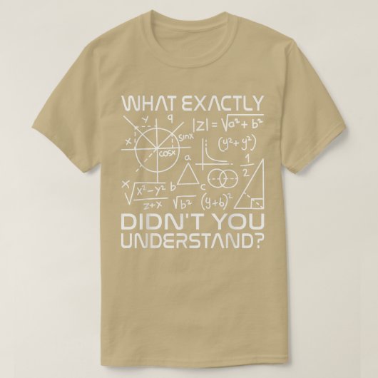 Wiskunde docent natuurkunde t-shirt (Design voorkant)